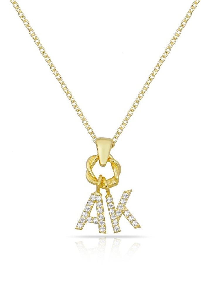 Water Resistant Custom Initial Charm Necklace-Necklaces-TSK® Custom Jewelry-Urban Threadz Boutique, Women's Fashion Boutique in Saugatuck, MI