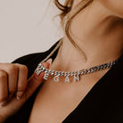 Customized Bold Curb Chain Name Necklace-Necklaces-TSK® Custom Jewelry-Urban Threadz Boutique, Women's Fashion Boutique in Saugatuck, MI