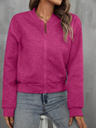 Zip Up Long Sleeve Jacket - 5 colors-Coats & Jackets-Trendsi-Urban Threadz Boutique, Women's Fashion Boutique in Saugatuck, MI