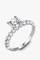 Classic 4-Prong Moissanite Ring-Trendsi-Urban Threadz Boutique, Women's Fashion Boutique in Saugatuck, MI