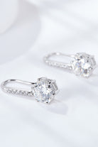 6-Prong Moissanite Drop Earrings-Trendsi-Urban Threadz Boutique, Women's Fashion Boutique in Saugatuck, MI