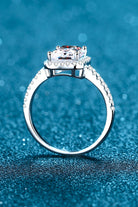 1 Carat Rectangle Moissanite Ring-Trendsi-Urban Threadz Boutique, Women's Fashion Boutique in Saugatuck, MI