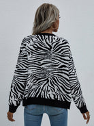 Woven Right Zebra Print Button Down Cardigan- 4 colors-Cardigans-Trendsi-Urban Threadz Boutique, Women's Fashion Boutique in Saugatuck, MI