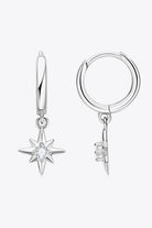 Moissanite Star Drop Earrings-Trendsi-Urban Threadz Boutique, Women's Fashion Boutique in Saugatuck, MI