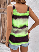 Tie-Dye Scoop Neck Wide Strap Tank-Trendsi-Urban Threadz Boutique, Women's Fashion Boutique in Saugatuck, MI