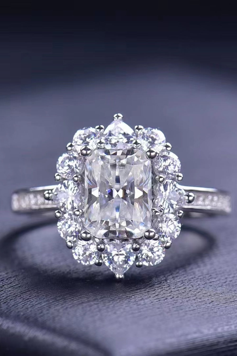 Need You Now 2 Carat Moissanite Ring-Trendsi-Urban Threadz Boutique, Women's Fashion Boutique in Saugatuck, MI