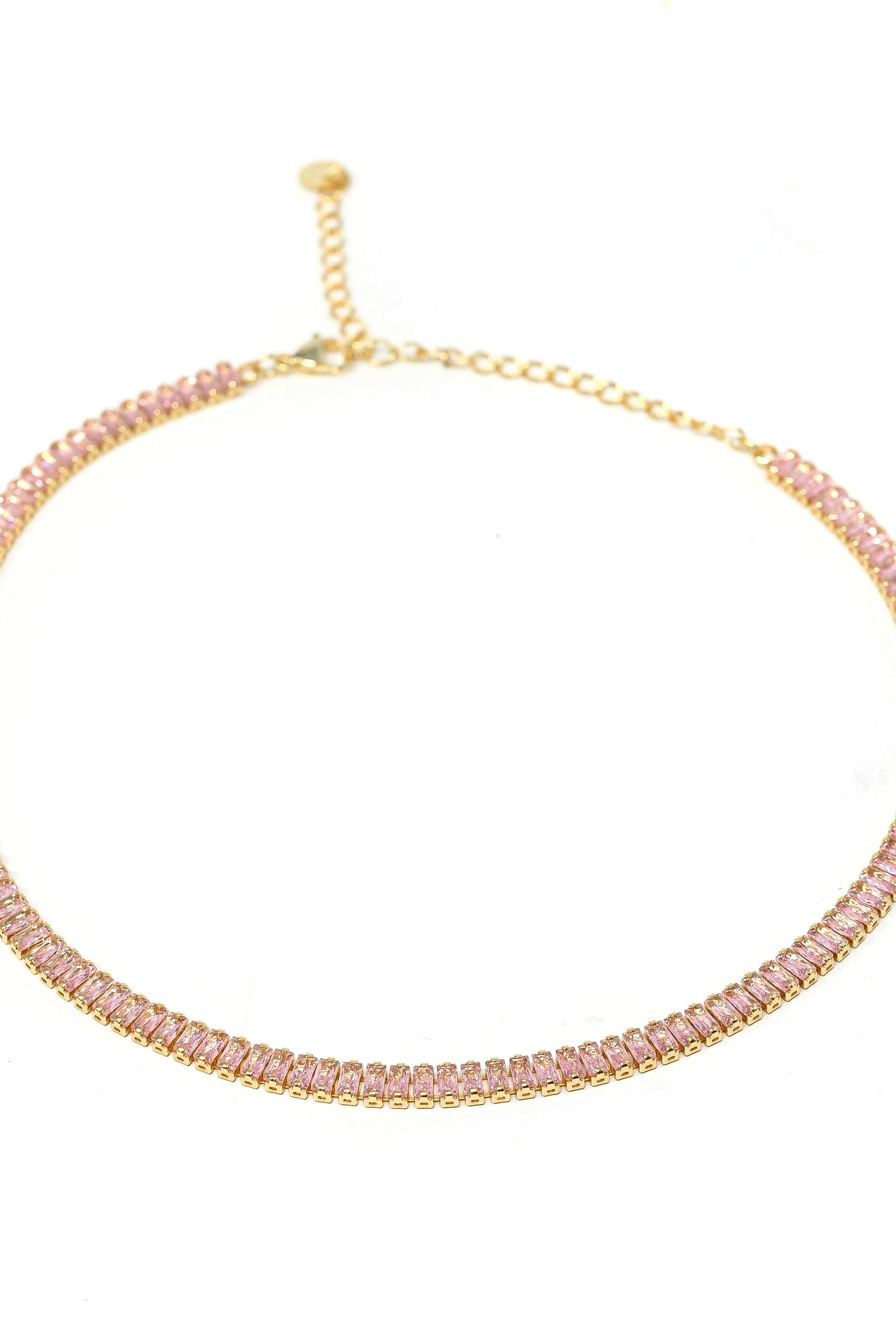 Baguette Burst Necklace in Rose-Necklaces-The Sis Kiss®-Urban Threadz Boutique, Women's Fashion Boutique in Saugatuck, MI