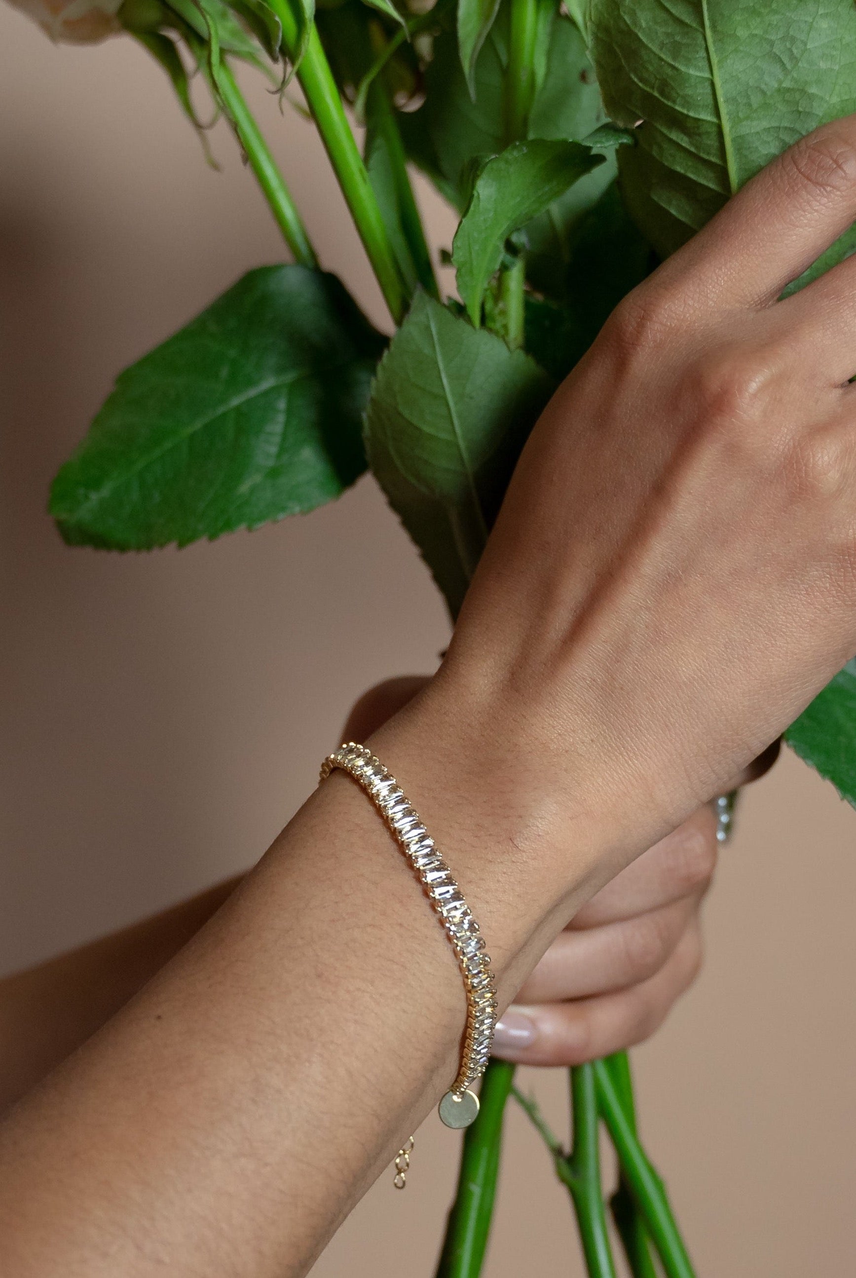 Baguette Burst Bracelet in Clear Crystal-Bracelets-The Sis Kiss®-Urban Threadz Boutique, Women's Fashion Boutique in Saugatuck, MI