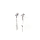 Crystal Drop Cross Stud Earrings-Earrings-The Sis Kiss®-Urban Threadz Boutique, Women's Fashion Boutique in Saugatuck, MI