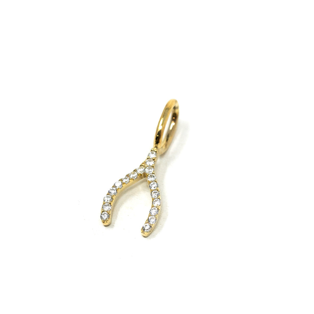 Wishbone Charm-Charms & Pendants-The Sis Kiss®-Urban Threadz Boutique, Women's Fashion Boutique in Saugatuck, MI