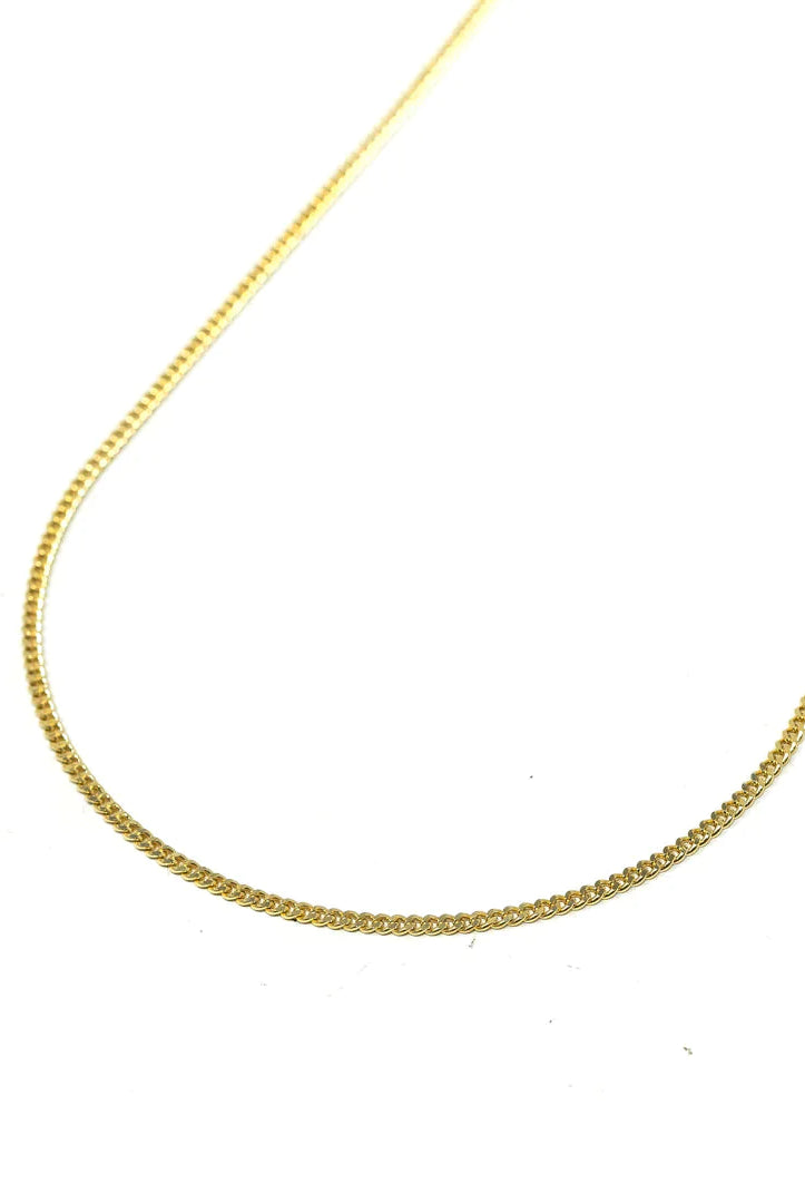 Skinny Curb Chain Necklace-Necklaces-The Sis Kiss-Urban Threadz Boutique, Women's Fashion Boutique in Saugatuck, MI