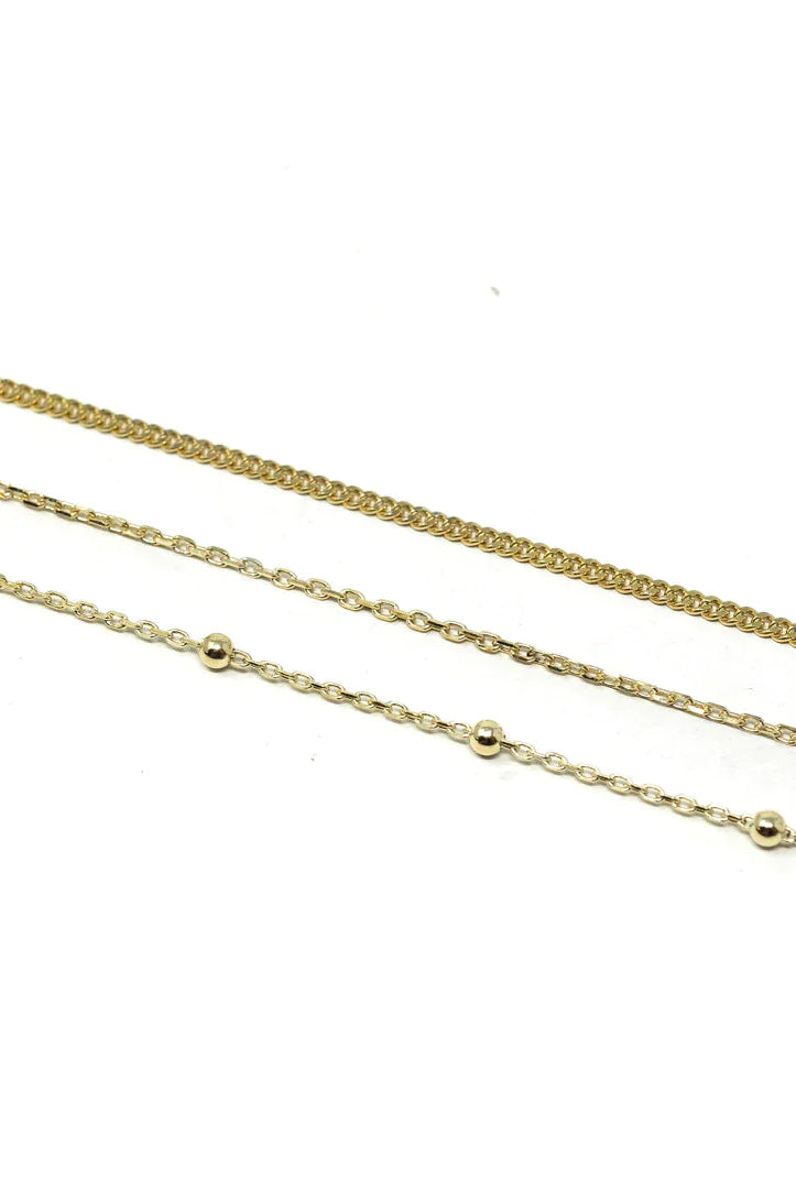 Skinny Cable Chain Necklace-Necklaces-The Sis Kiss®-Urban Threadz Boutique, Women's Fashion Boutique in Saugatuck, MI