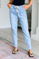 Cooper High Rise Vintage Denim Jogger-Jeans-Ave Shops-Urban Threadz Boutique, Women's Fashion Boutique in Saugatuck, MI