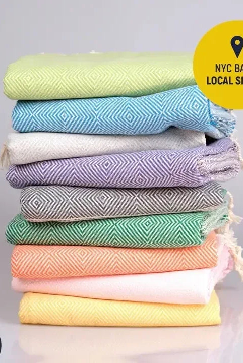 Thick Turkish Towel | Beach Towel | Picnic Blanket | Shawl-Beach Towels-Kalkedon Towels-Urban Threadz Boutique, Women's Fashion Boutique in Saugatuck, MI