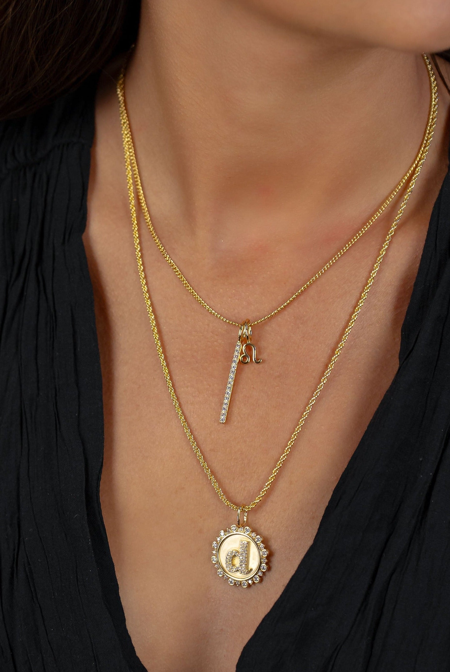 Skinny Rope Chain Necklace-Necklaces-The Sis Kiss®-Urban Threadz Boutique, Women's Fashion Boutique in Saugatuck, MI