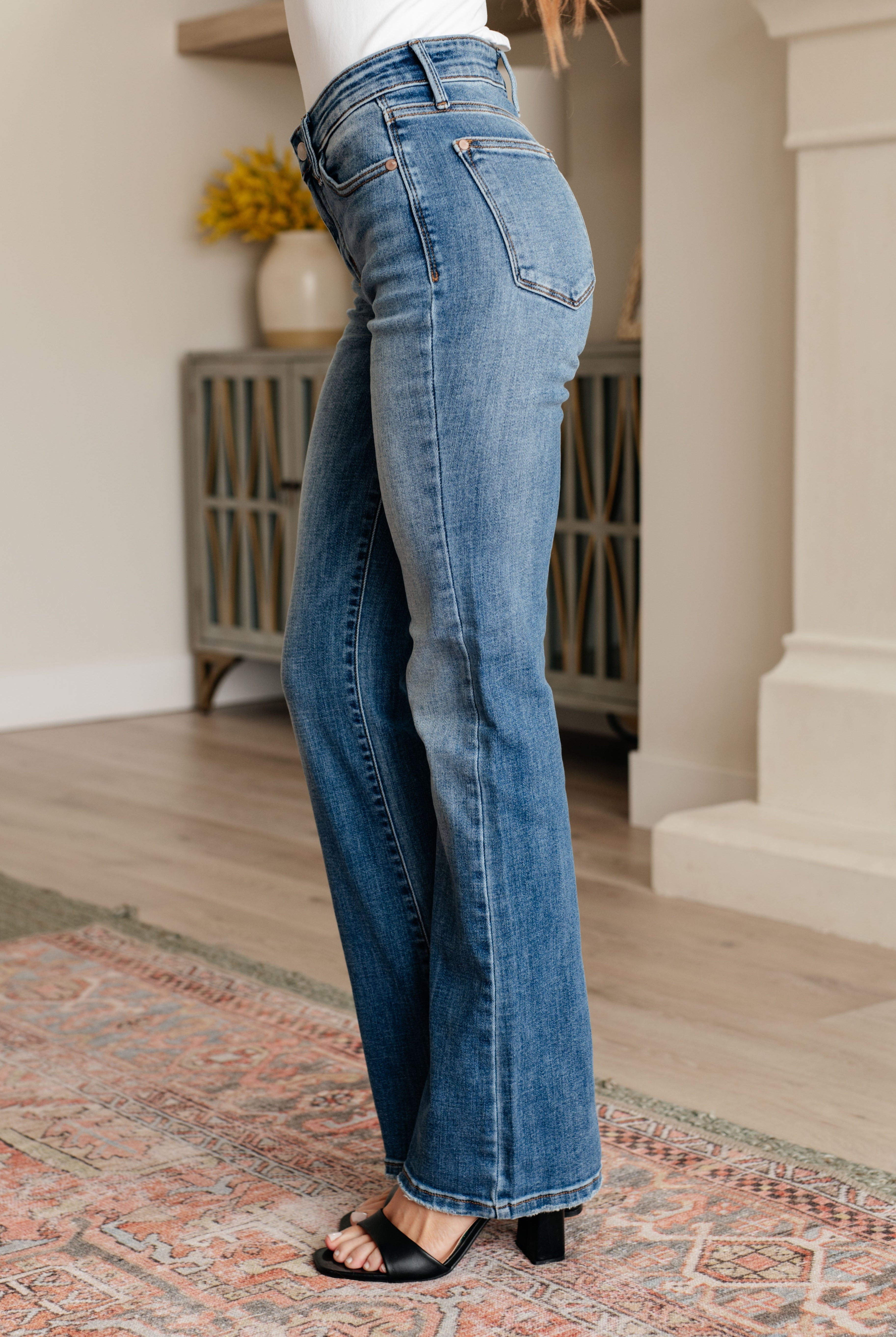Genevieve Mid Rise Vintage Bootcut Jeans-Jeans-Ave Shops-Urban Threadz Boutique, Women's Fashion Boutique in Saugatuck, MI