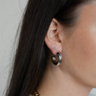 1" Harlowe Hoops-Earrings-The Sis Kiss®-Urban Threadz Boutique, Women's Fashion Boutique in Saugatuck, MI