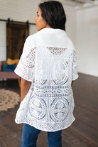 Head in the Clouds Lace Button Down-Kimonos-Ave Shops-Urban Threadz Boutique, Women's Fashion Boutique in Saugatuck, MI