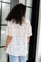 Head in the Clouds Lace Button Down-Kimonos-Ave Shops-Urban Threadz Boutique, Women's Fashion Boutique in Saugatuck, MI