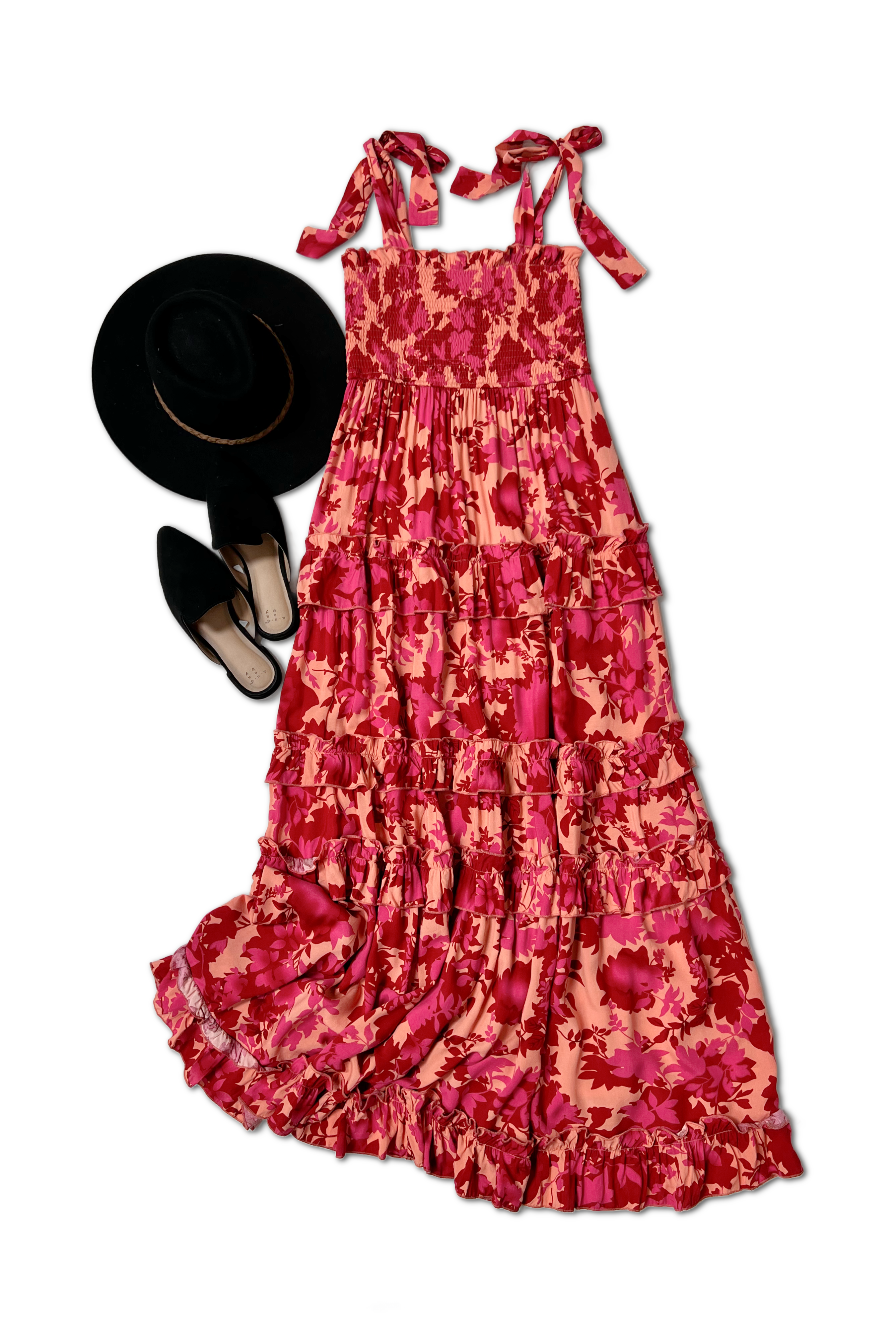 Ruffled Sweetheart - Maxi Dress-Boutique Simplified-Urban Threadz Boutique, Women's Fashion Boutique in Saugatuck, MI