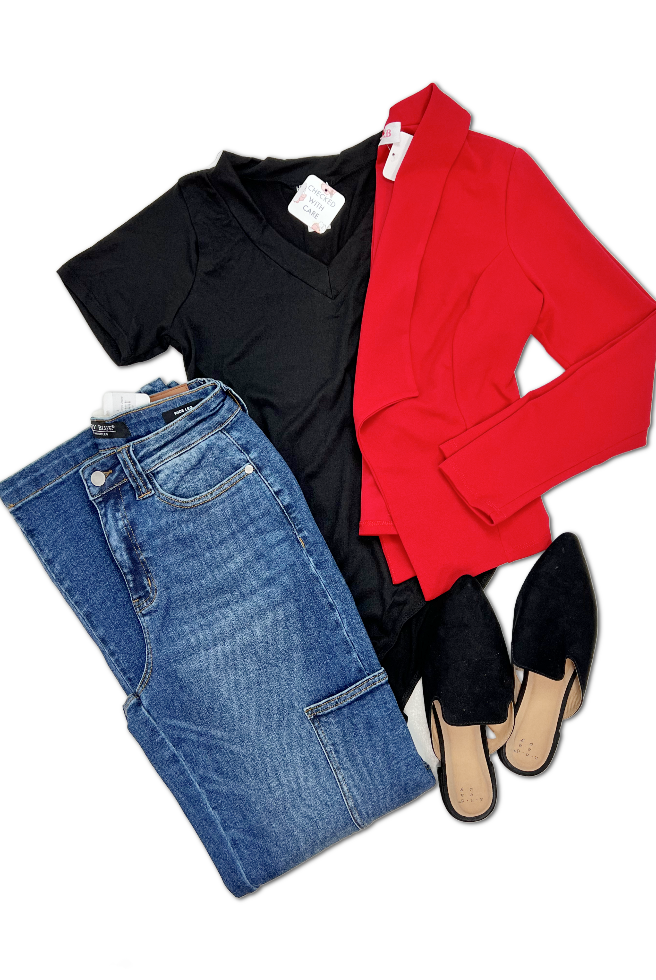 Blazin' Style - Red-Blazers-OOTD Boutique Simplified-Urban Threadz Boutique, Women's Fashion Boutique in Saugatuck, MI