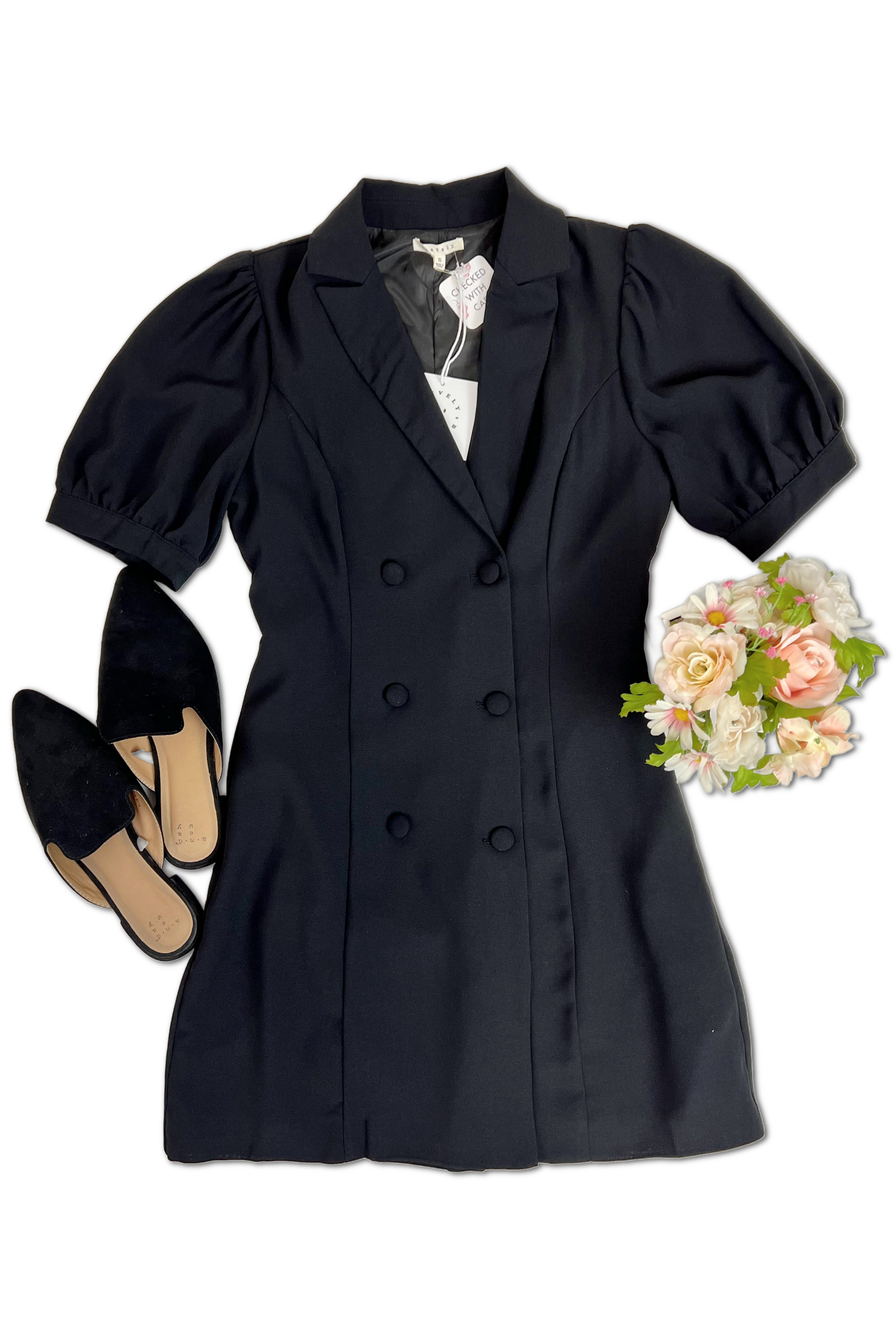 (06-11-24 Tuesday) Jacqueline OH! Dress - Black-Dresses-OOTD Boutique Simplified-Urban Threadz Boutique, Women's Fashion Boutique in Saugatuck, MI