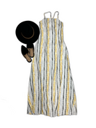 (06-11-24 Tuesday) Watercolor Striped Maxi - Yellow-Maxi Dresses-OOTD Boutique Simplified-Urban Threadz Boutique, Women's Fashion Boutique in Saugatuck, MI