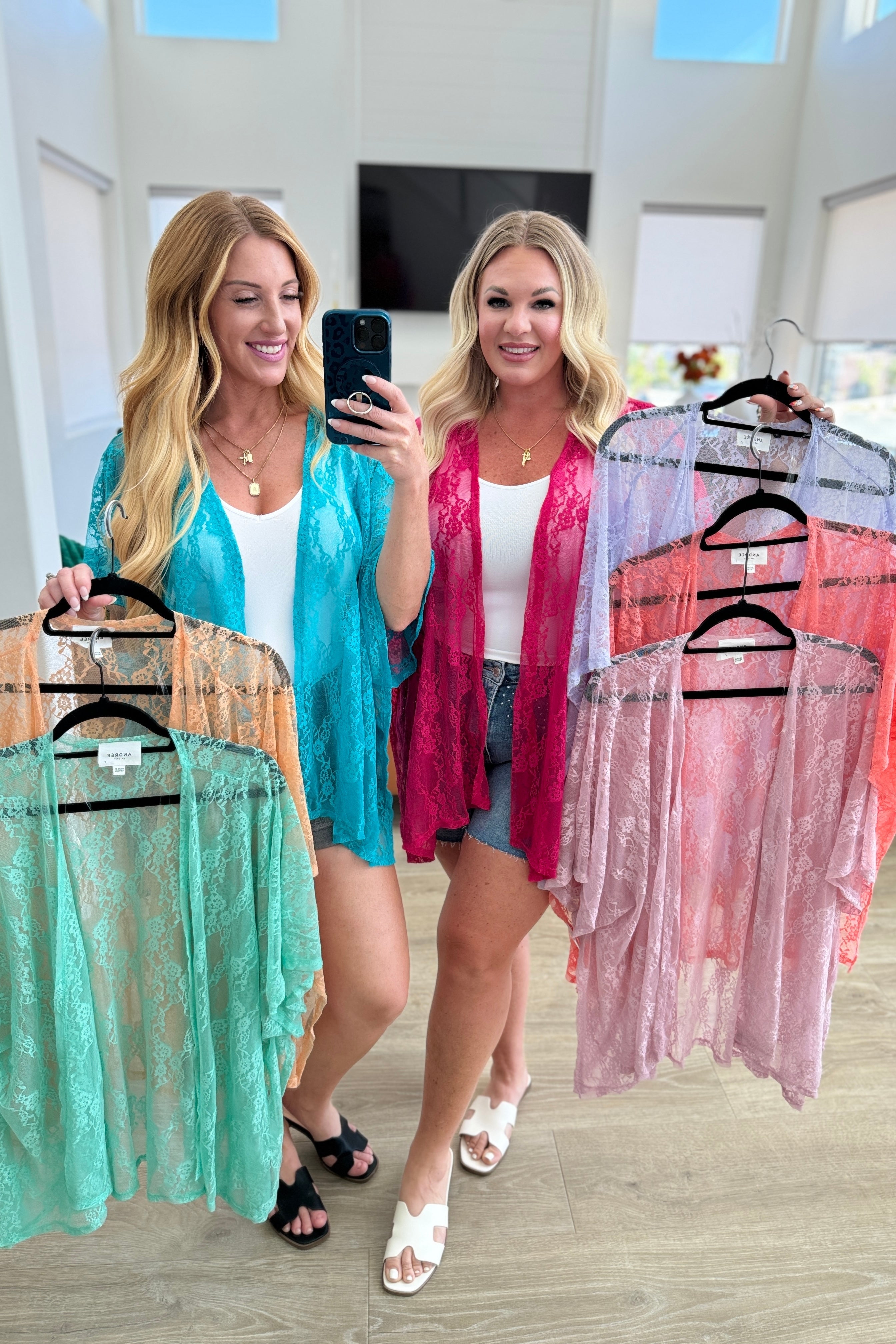 Good Days Ahead Lace Kimono In Mint-Kimonos-Ave Shops-Urban Threadz Boutique, Women's Fashion Boutique in Saugatuck, MI