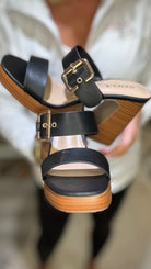 Tread Lightly Buckle Platforms-Sandals-Ave Shops-Urban Threadz Boutique, Women's Fashion Boutique in Saugatuck, MI