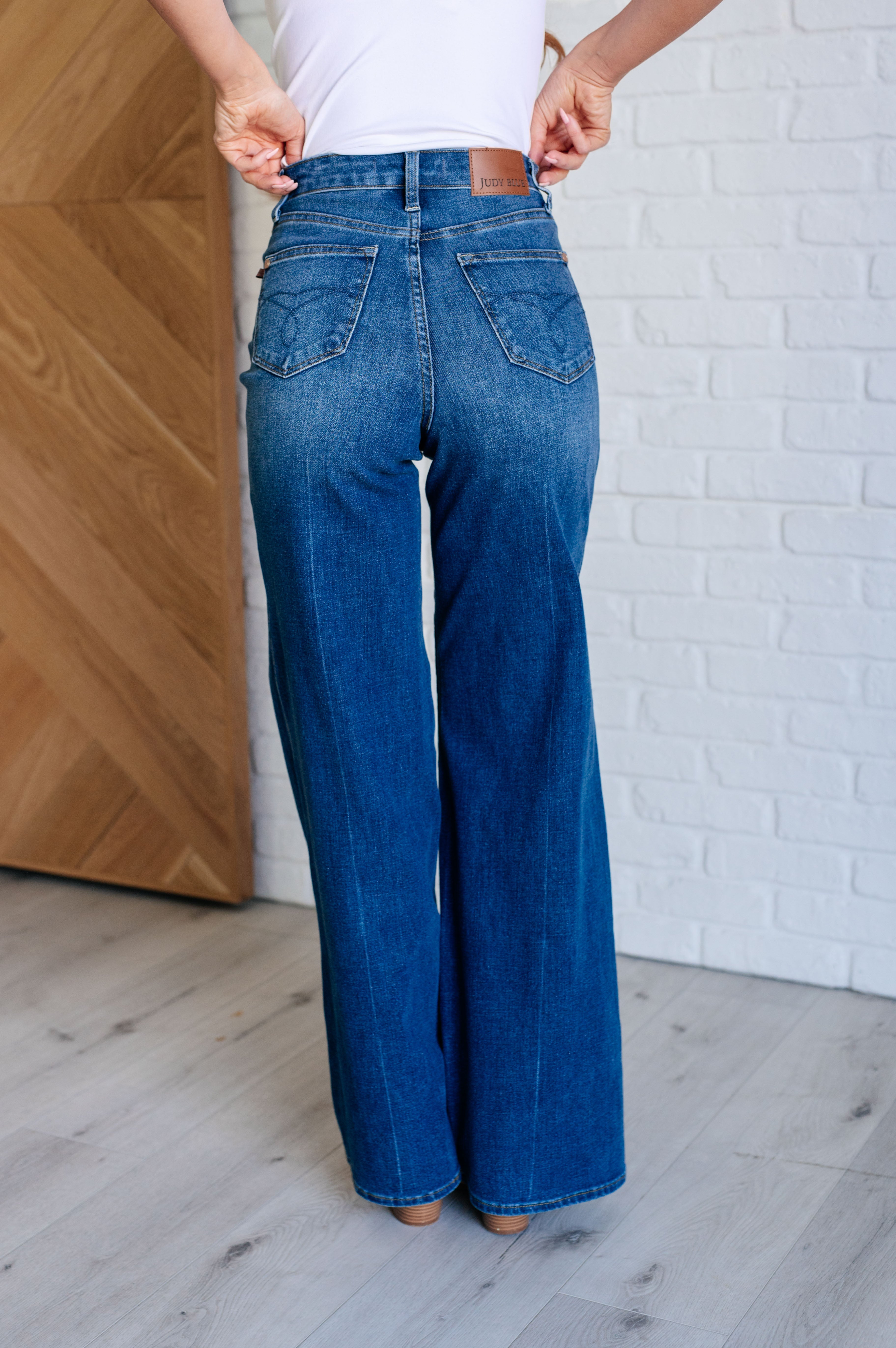 Eliza High Rise Control Top Retro Wide Leg Jeans-Denim-Ave Shops-Urban Threadz Boutique, Women's Fashion Boutique in Saugatuck, MI