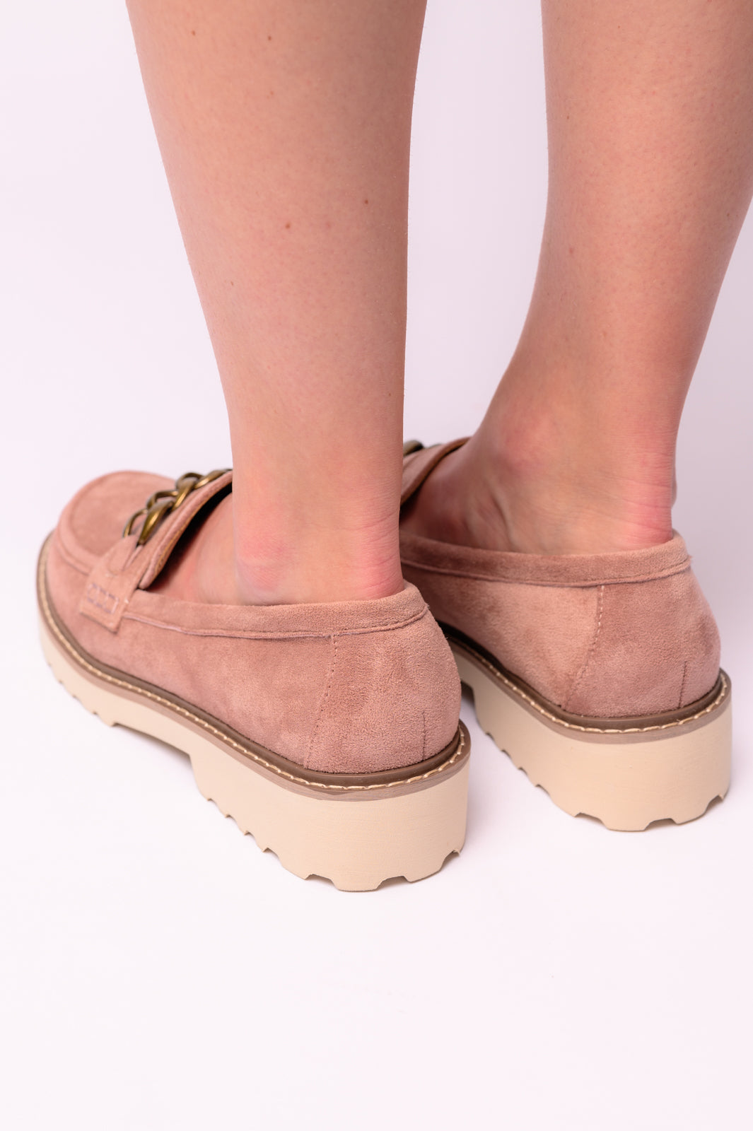 Literally Loafers in Blush Faux Suede-Loafers-Ave Shops-Urban Threadz Boutique, Women's Fashion Boutique in Saugatuck, MI