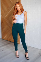 Magic Ankle Crop Skinny Pants in Hunter Green-Bottoms-Ave Shops-Urban Threadz Boutique, Women's Fashion Boutique in Saugatuck, MI