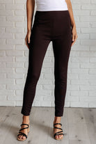 Dear Scarlett Magic Skinny 28" Pants in Chocolate-Bottoms-Ave Shops-Urban Threadz Boutique, Women's Fashion Boutique in Saugatuck, MI