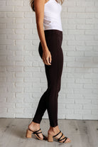 Dear Scarlett Magic Skinny 28" Pants in Chocolate-Bottoms-Ave Shops-Urban Threadz Boutique, Women's Fashion Boutique in Saugatuck, MI