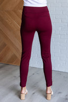 Dear Scarlett Magic Skinny 28" Pants in Wine-Bottoms-Ave Shops-Urban Threadz Boutique, Women's Fashion Boutique in Saugatuck, MI