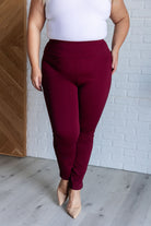 Dear Scarlett Magic Skinny 28" Pants in Wine-Bottoms-Ave Shops-Urban Threadz Boutique, Women's Fashion Boutique in Saugatuck, MI