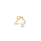 Gold Bar and Pearl Ring-Ring-The Sis Kiss®-Urban Threadz Boutique, Women's Fashion Boutique in Saugatuck, MI