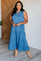 Perfect Choice Denim Maxi Dress-Dresses-Ave Shops-Urban Threadz Boutique, Women's Fashion Boutique in Saugatuck, MI