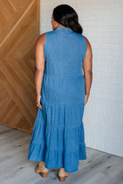 Perfect Choice Denim Maxi Dress-Dresses-Ave Shops-Urban Threadz Boutique, Women's Fashion Boutique in Saugatuck, MI