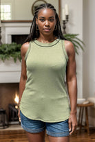 Pistachio Sleeveless Top-Boutique Simplified-Urban Threadz Boutique, Women's Fashion Boutique in Saugatuck, MI