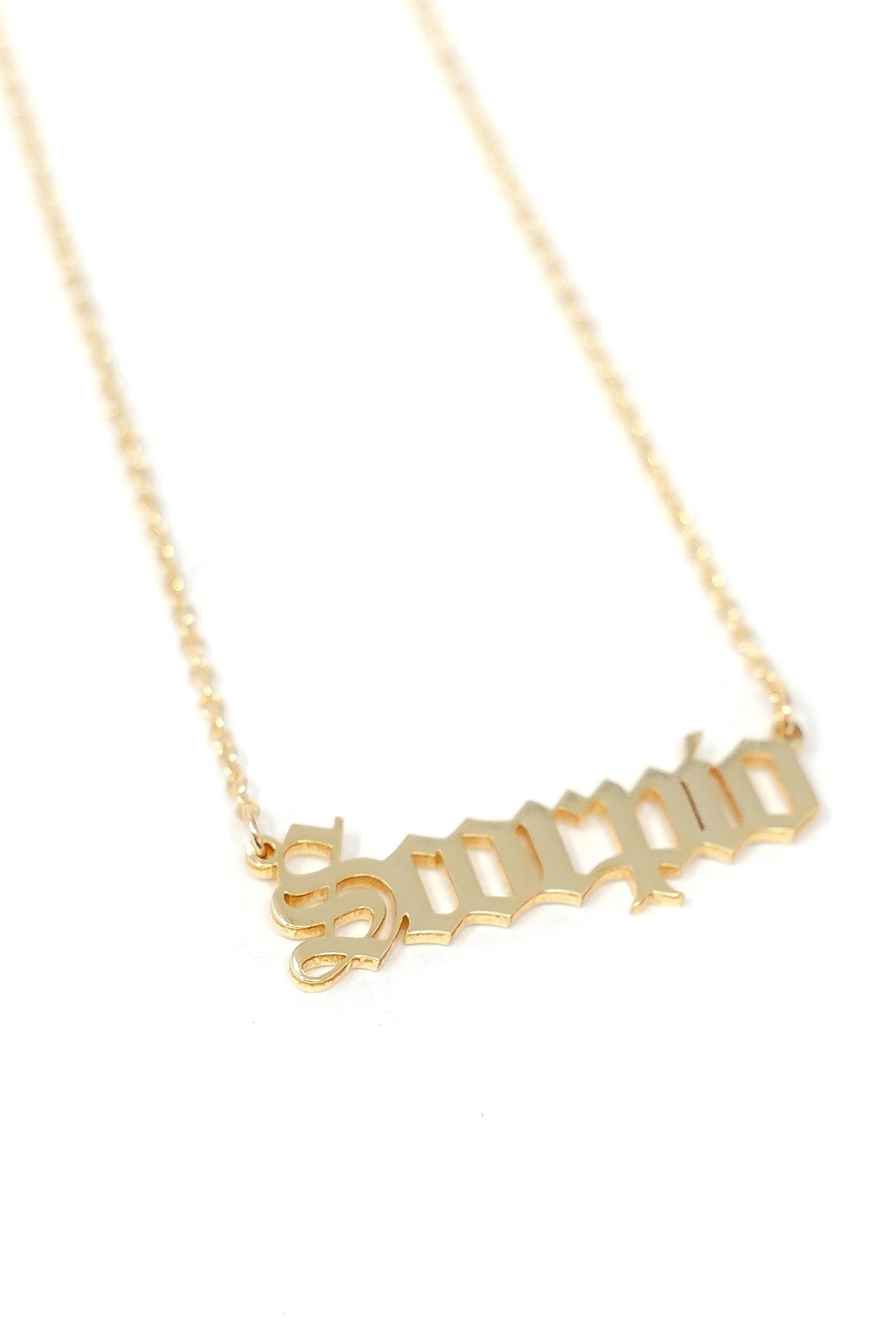 Zodiac Nameplate Necklace-Necklace-The Sis Kiss®-Urban Threadz Boutique, Women's Fashion Boutique in Saugatuck, MI
