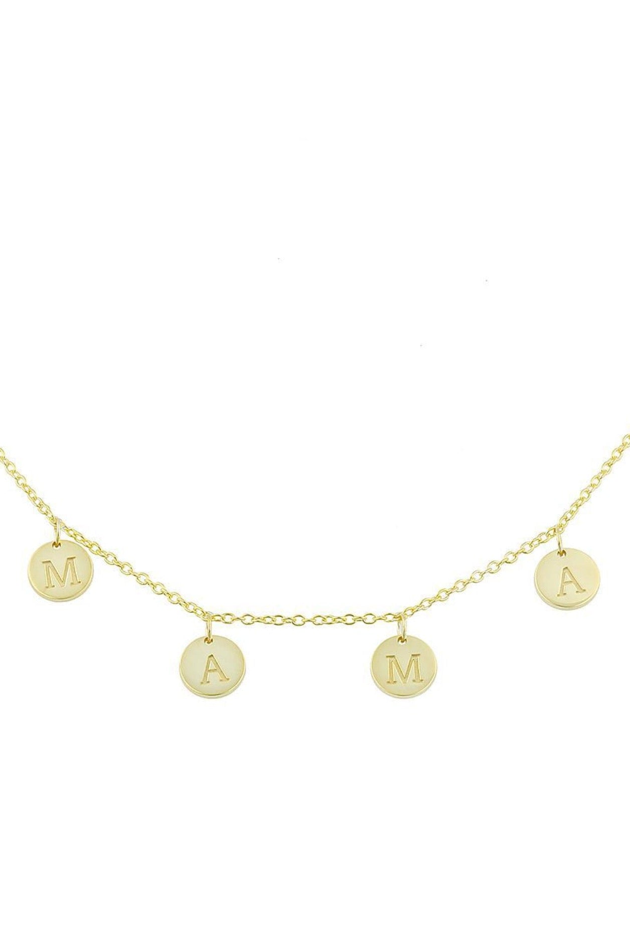 Mama Coin Charm Necklace-The Sis Kiss®-Urban Threadz Boutique, Women's Fashion Boutique in Saugatuck, MI