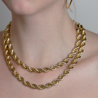 8mm Rope Chain in Gold-Necklace-The Sis Kiss®-Urban Threadz Boutique, Women's Fashion Boutique in Saugatuck, MI