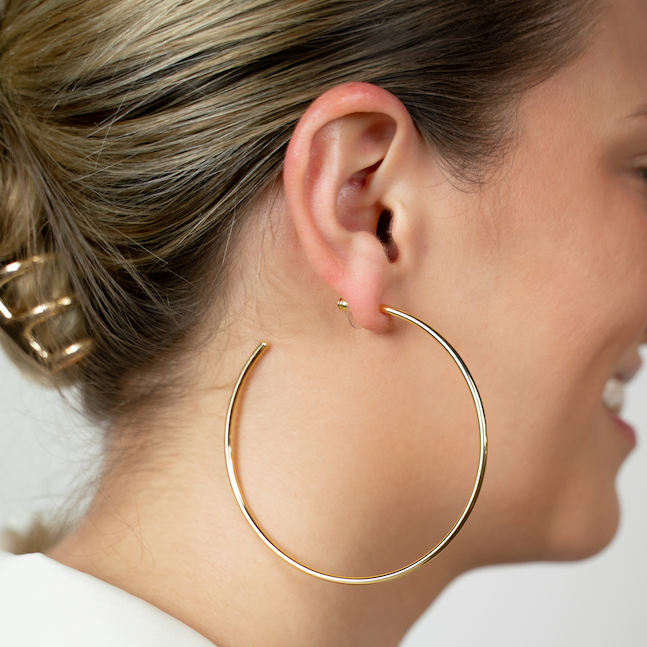 3" Super Hoops-Earrings-The Sis Kiss®-Urban Threadz Boutique, Women's Fashion Boutique in Saugatuck, MI