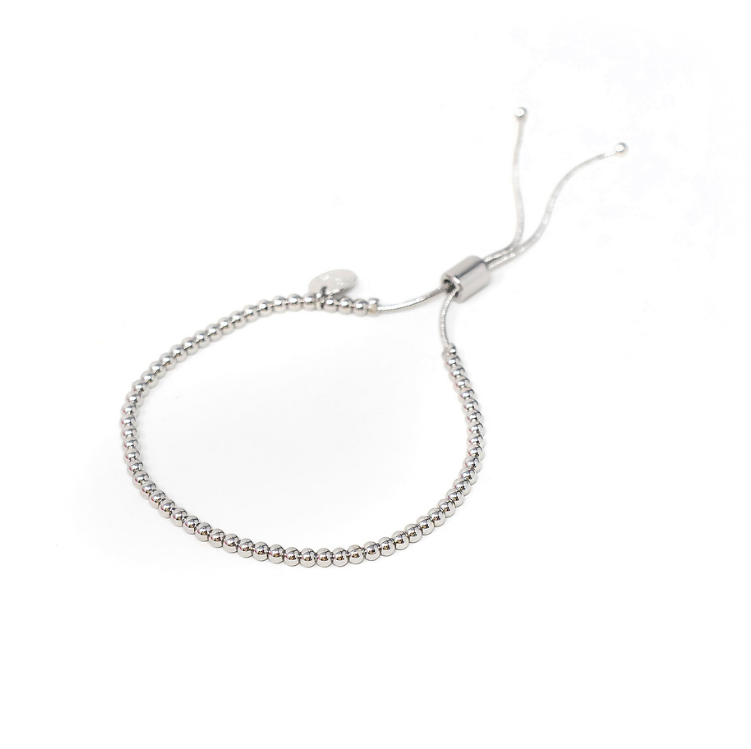 Silver Adjustable Bracelet in 3mm-Bracelets-The Sis Kiss®-Urban Threadz Boutique, Women's Fashion Boutique in Saugatuck, MI