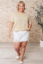 Simply Sweet Striped Top-Short Sleeves-Ave Shops-Urban Threadz Boutique, Women's Fashion Boutique in Saugatuck, MI