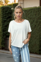 Style Confidence - Ivory Dolman-Boutique Simplified-Urban Threadz Boutique, Women's Fashion Boutique in Saugatuck, MI