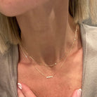 Loverly Crystal Bar Necklace-JEWELRY-The Sis Kiss®-Urban Threadz Boutique, Women's Fashion Boutique in Saugatuck, MI