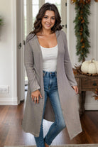 The Perfect Outing - Mocha Cardigan-Cardigans-Boutique Simplified-Urban Threadz Boutique, Women's Fashion Boutique in Saugatuck, MI