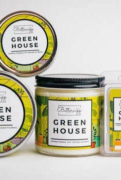 Green House | Soy Candle & Melts-Candles-Buttercupp Candles-Urban Threadz Boutique, Women's Fashion Boutique in Saugatuck, MI